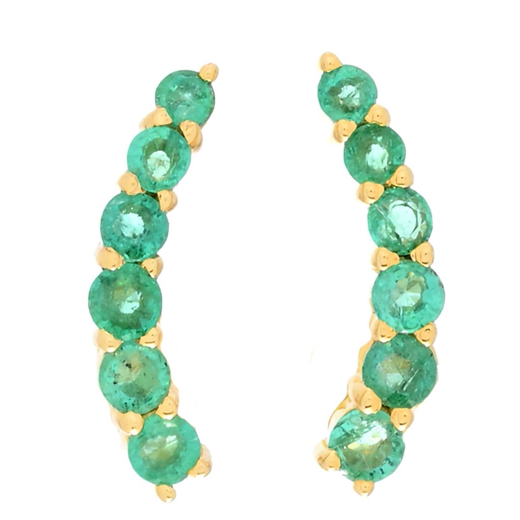 cocci-collection-18k-gold-plated-0-72ctw-brazilian-sakota-emerald-ear-climbers