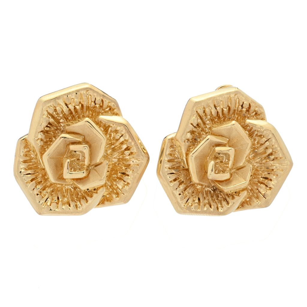 graziella-23k-gold-plated-electroform-rose-stud-earrings
