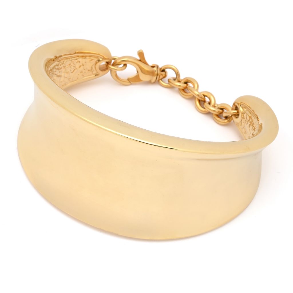 graziella-23k-gold-plated-electroform-cuff-bracelet-w-chain-closure