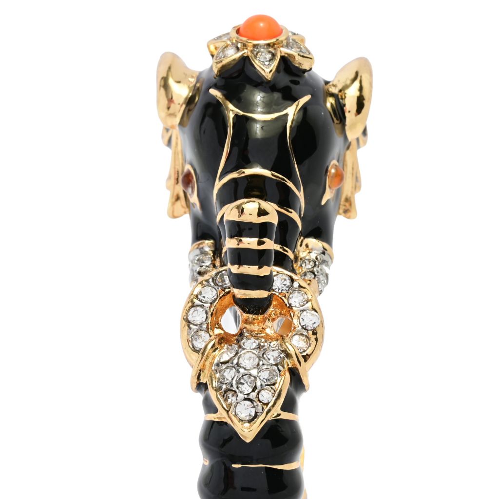 kenneth-jay-lane-22k-gold-plated-enamel-simulated-topaz-elephant-bangle-bracelet