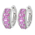 gem-treasures-4-52ctw-pink-sapphire-zircon-graduated-hoop-earrings