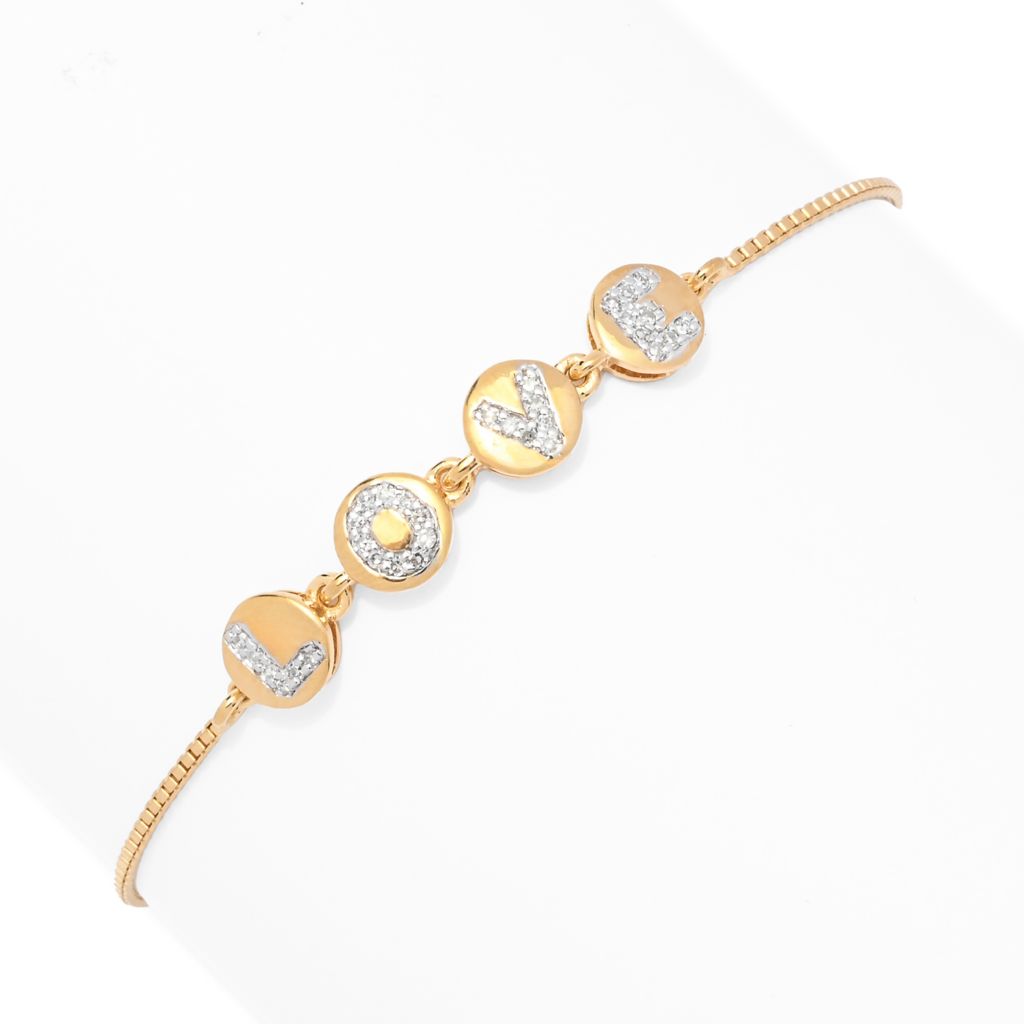 diamond-treasures-0-16ctw-diamond-love-letters-disc-link-bracelet