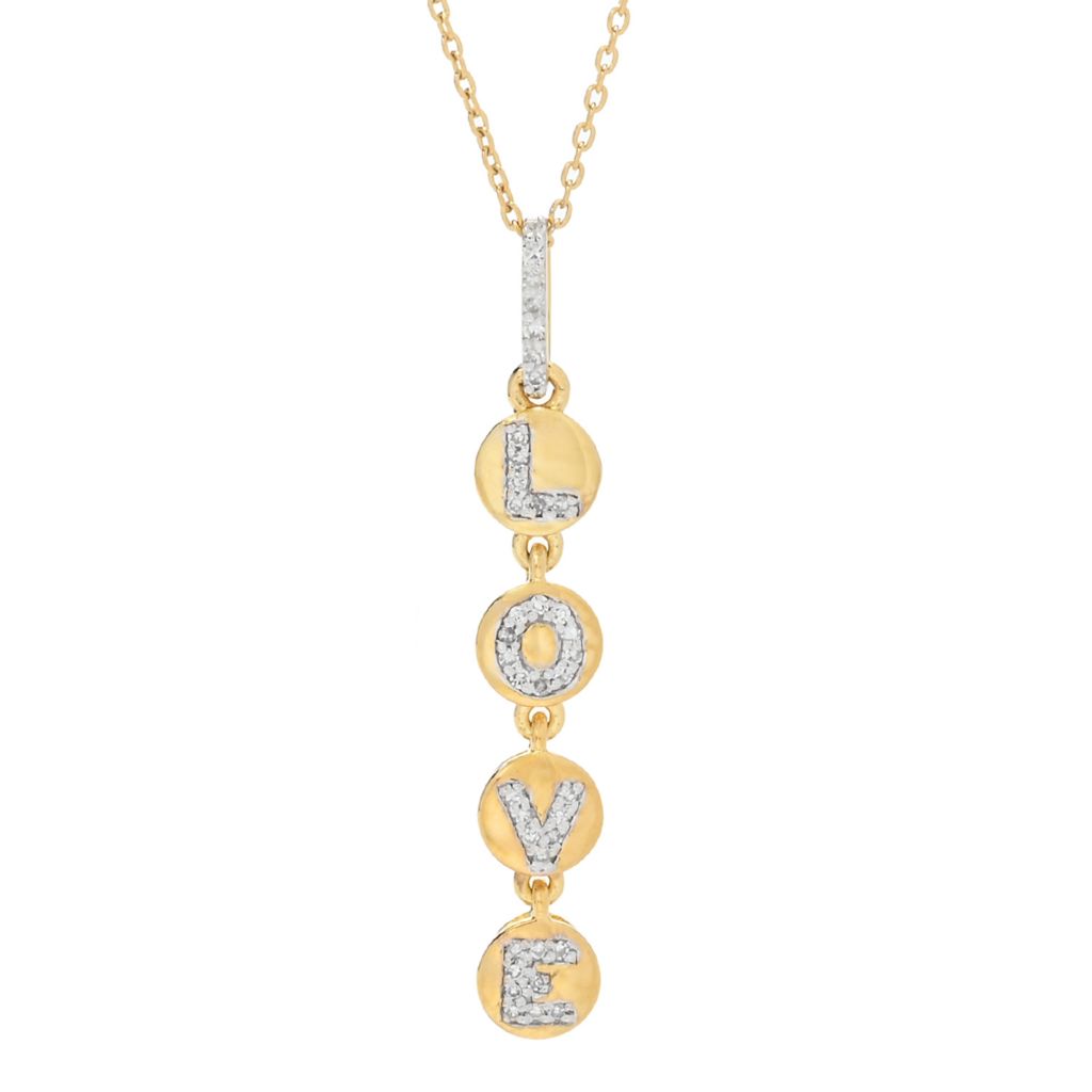 diamond-treasures-0-23ctw-diamond-love-letters-disk-drop-pendant-w-chain
