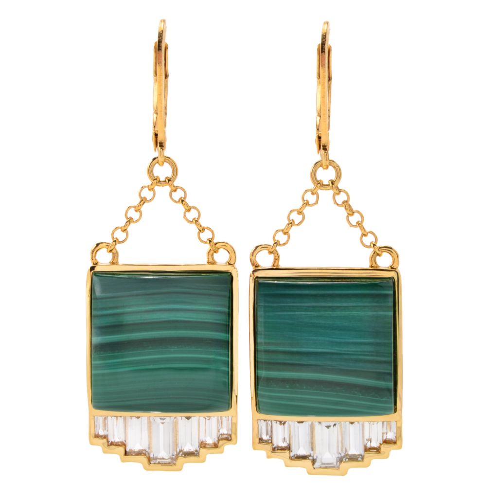muse-18k-gold-plated-15mm-malachite-white-topaz-drop-earrings