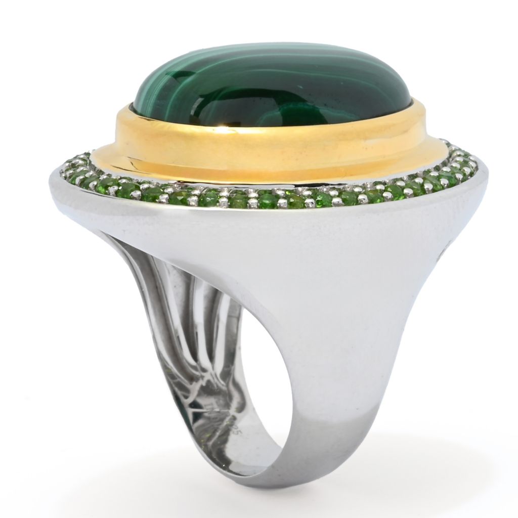 muse-18k-gold-accented-choice-of-18x13mm-opaque-faceted-gemstone-ring