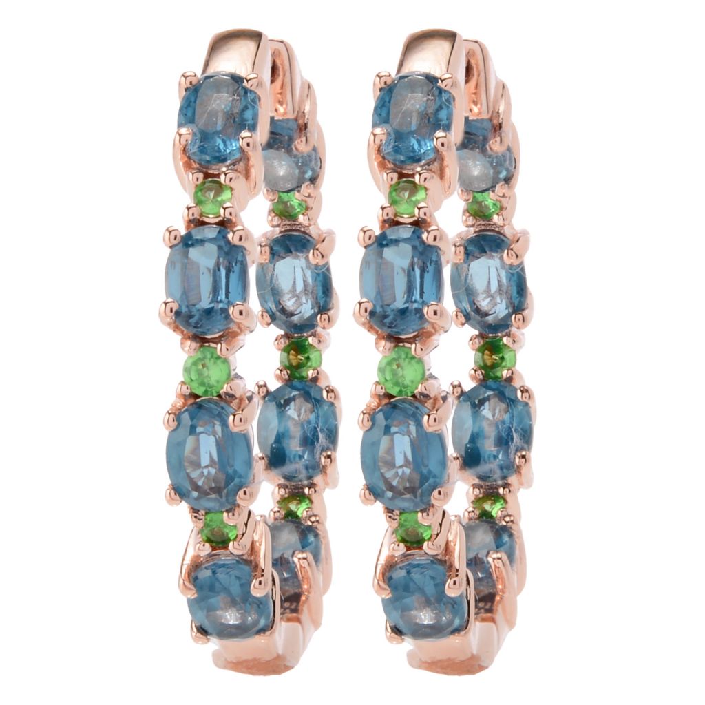 muse-18k-rose-vermeil-4-28ctw-kyanite-tsavorite-hoop-earrings