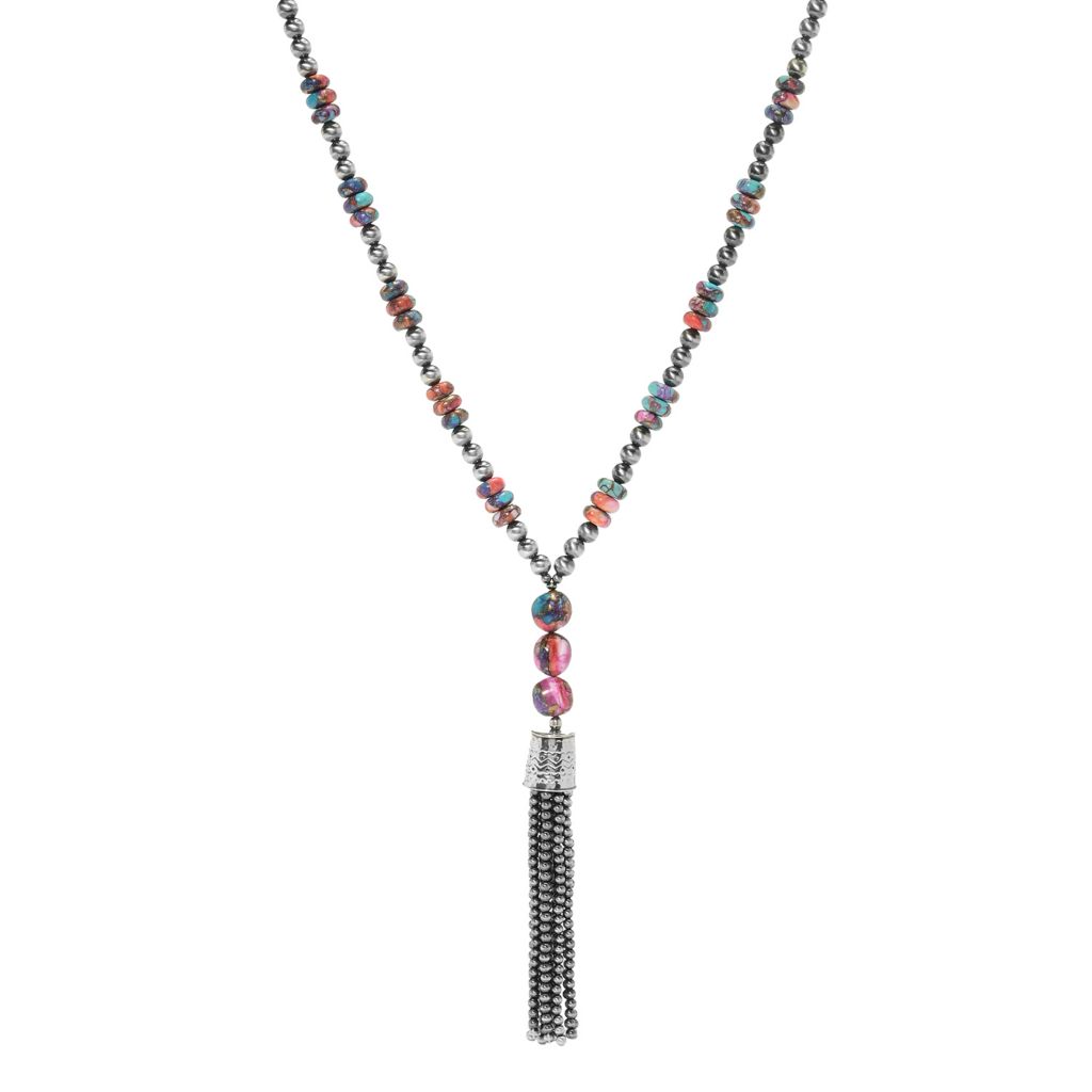 southwest-elements-orange-dahlia-kingman-turquoise-navajo-pearl-necklace
