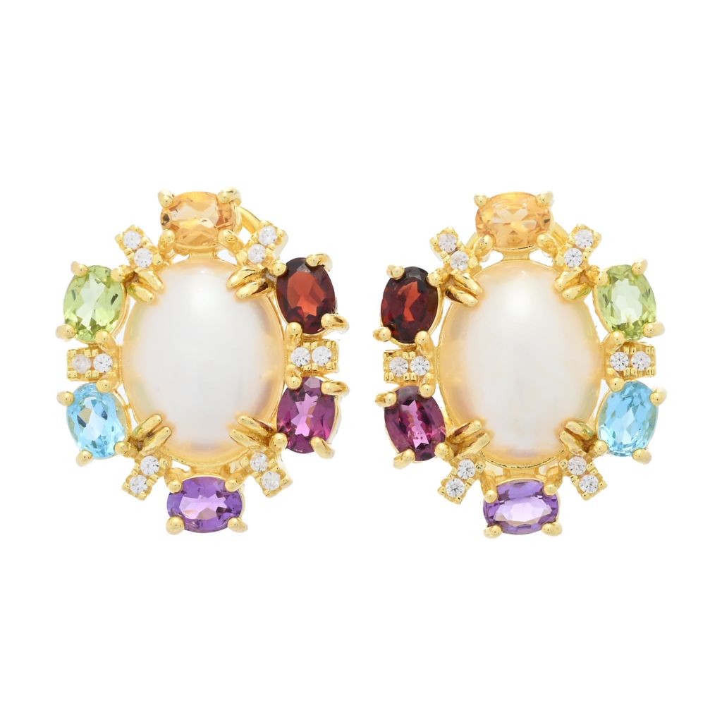 18k-gold-plated-10x8mm-oval-cultured-mabe-pearl-multi-gem-stud-earrings
