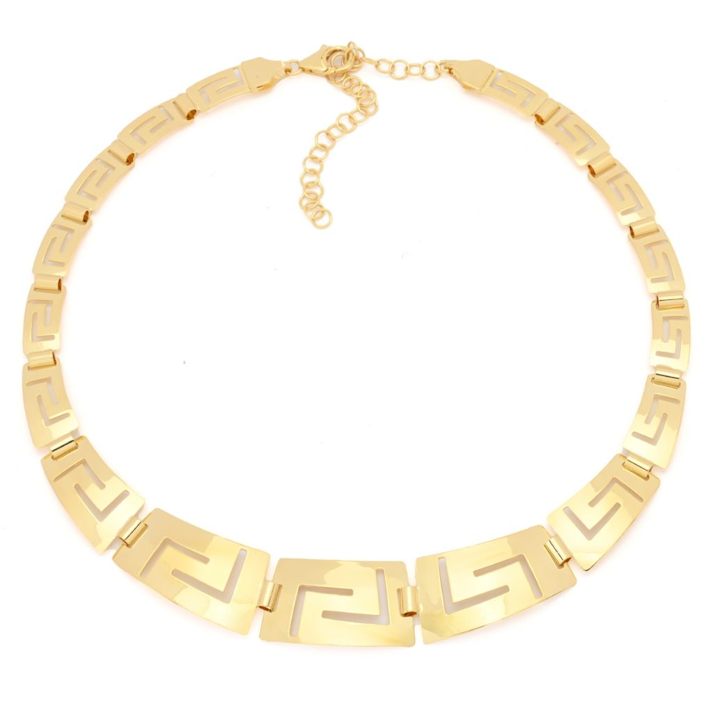 toscana-italiana-18k-gold-plated-graduated-greek-key-link-necklace