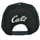 Cali California 3D Hawaiian Floral Flower Brim Hat Cap Snapback BLK Blue White