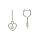 .50ct Diamond Dangle Earrings 14KT White Gold