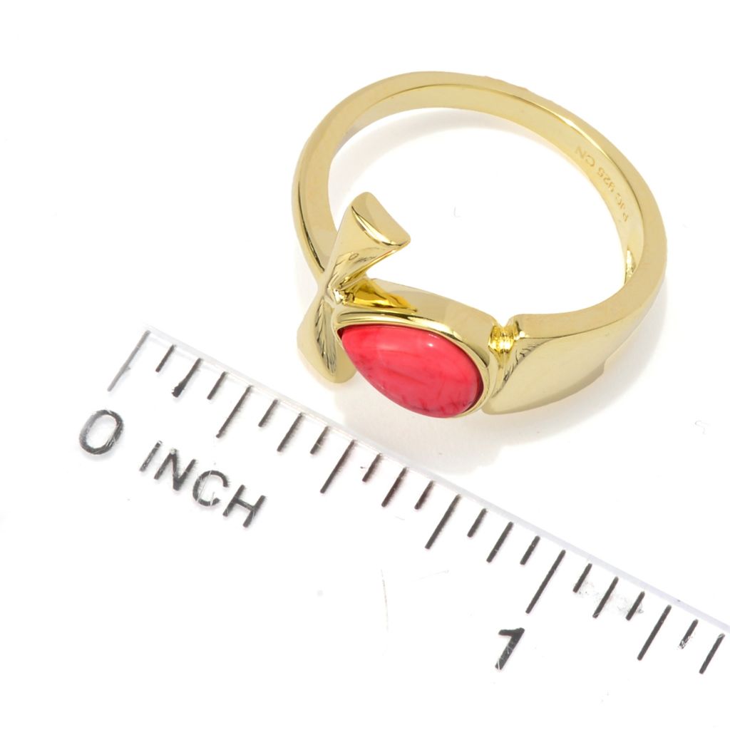 passport-to-egypt-18k-gold-plated-8x6mm-pear-shape-red-coral-ankh-cross-ring
