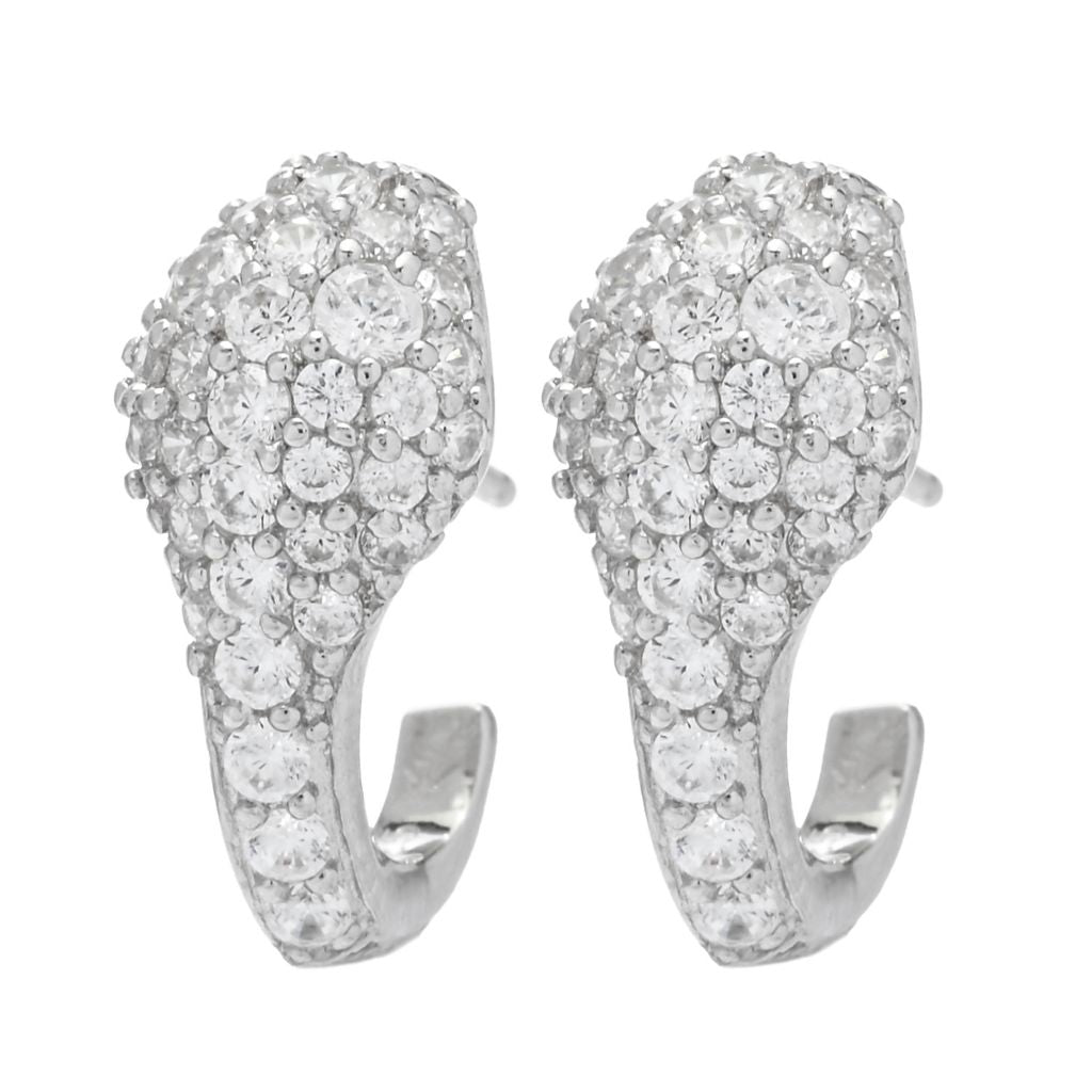brilliante-italia-0-86-dew-simulated-diamond-huggie-hoop-earrings