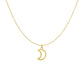 14k Yellow Gold Necklace with Moon