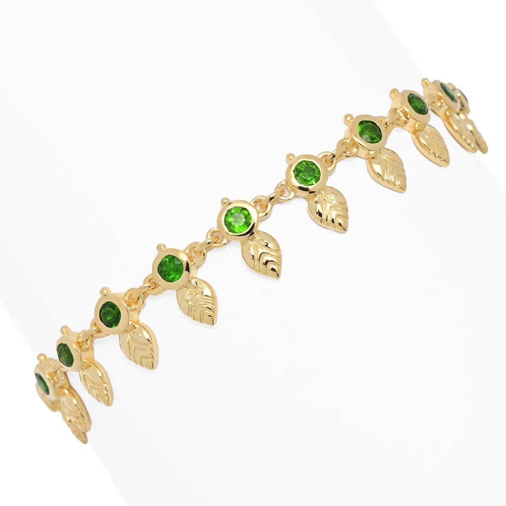 passport-to-india-2-60ctw-chrome-diopside-mango-leaf-line-bracelet