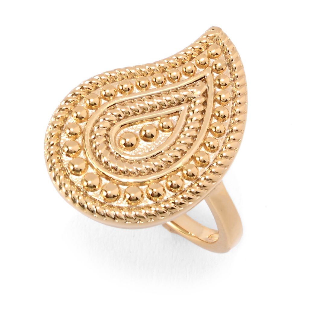 passport-to-india-18k-gold-plated-polished-beaded-paisley-pattern-ring