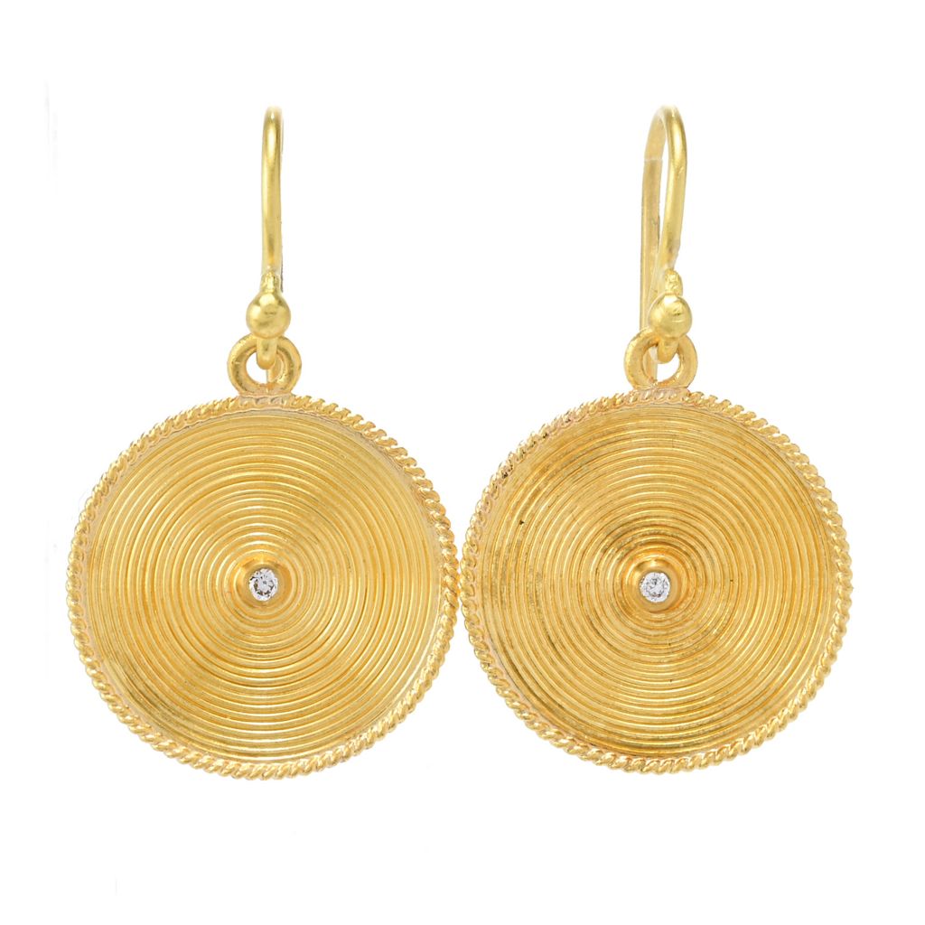 cevherun-24k-gold-satin-africa-sun-diamond-accented-drop-earrings