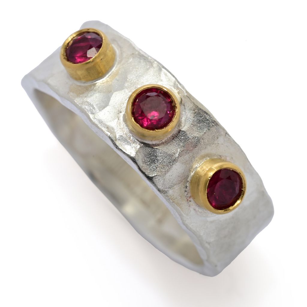 anatolia-by-cevherun-24k-gold-accented-choice-of-precious-gem-hammered-ring