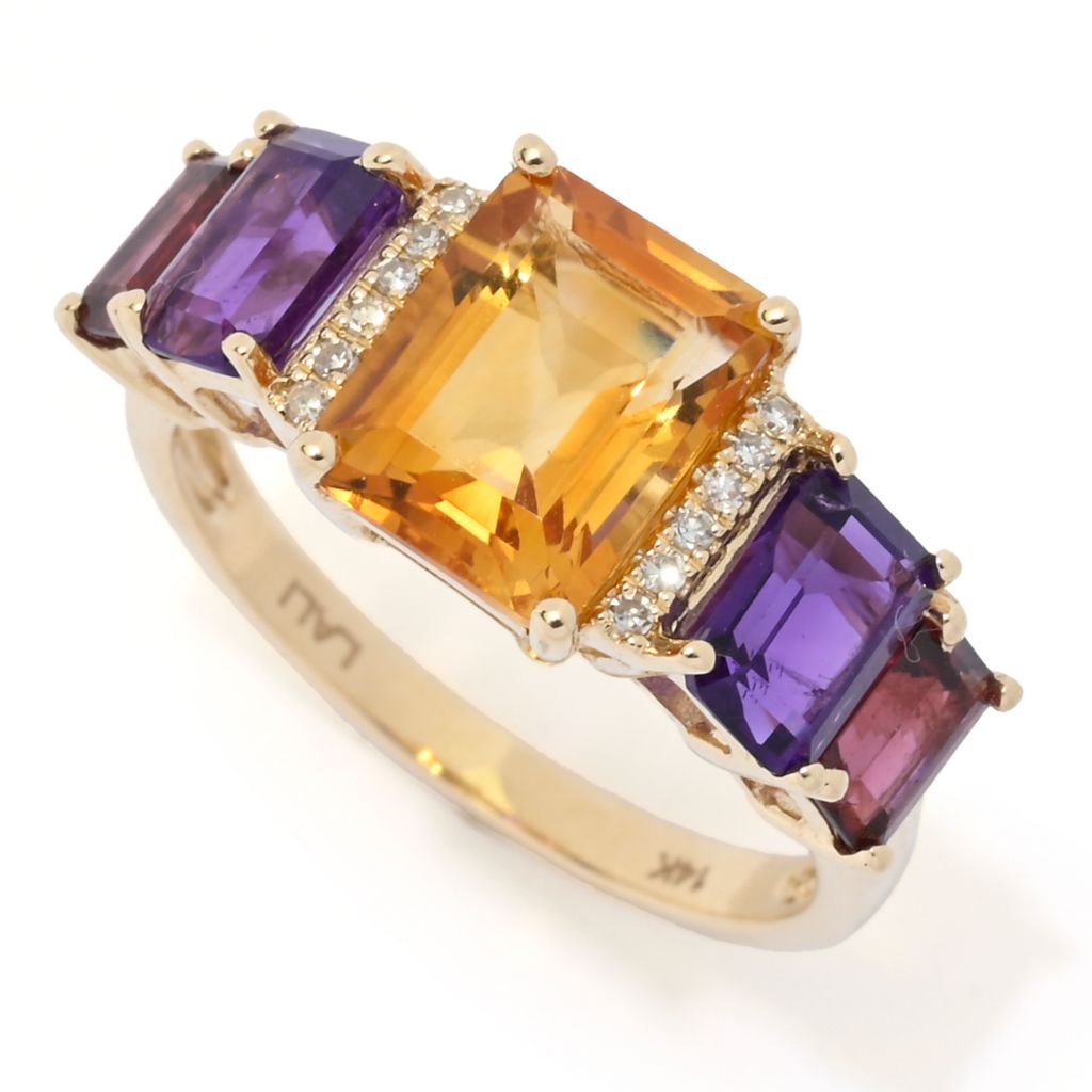 lali-jewels-14k-gold-4-40ctw-citrine-amethyst-rhodolite-diamond-ring