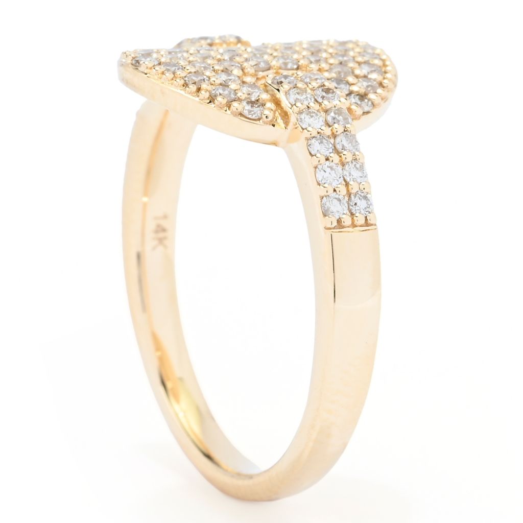 morris-david-14k-gold-polished-0-50ctw-pave-diamond-mariner-link-ring