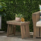 Temptation Outdoor Foldable Side Table With Slat Design
