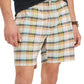 Tommy Hilfiger Men's Th Flex Plaid Theo 7" Stretch Waistband Shorts