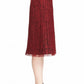Alice + Olivia - Floral Lace Pleated Midi Skirt