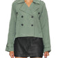 Steve Madden - Sirus Cropped Double-Breasted Trench Jacket