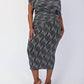 The Curve La - Plus Size Glitter Knit Off Shoulder Knit Midi Dress