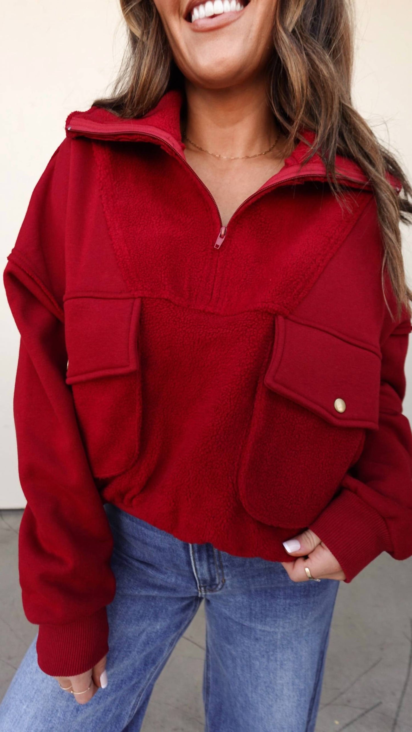 Aemi + Co - Sherpa Fleece Pullover