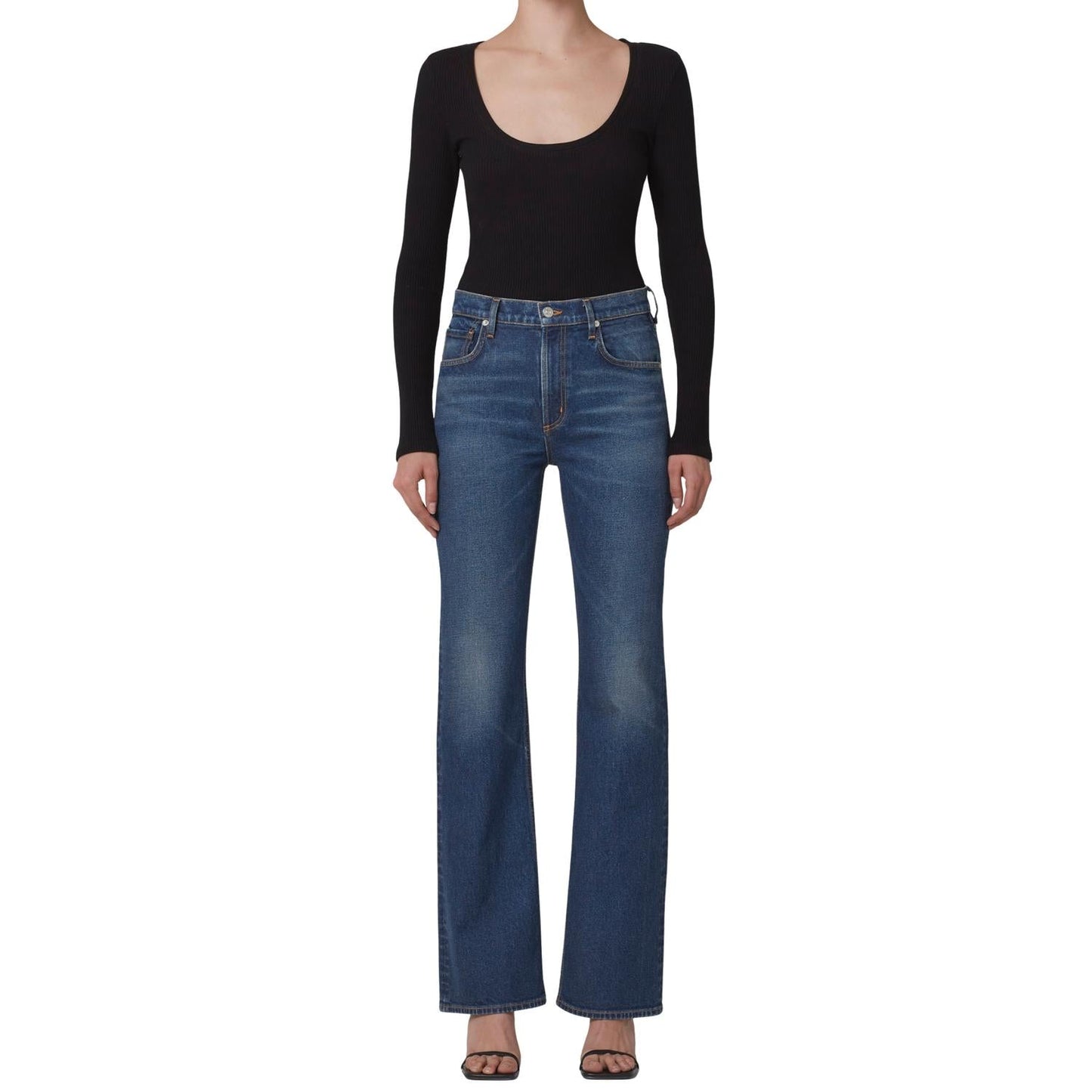 Citizens Of Humanity - Vidia Mid Rise Boot Cut Jeans
