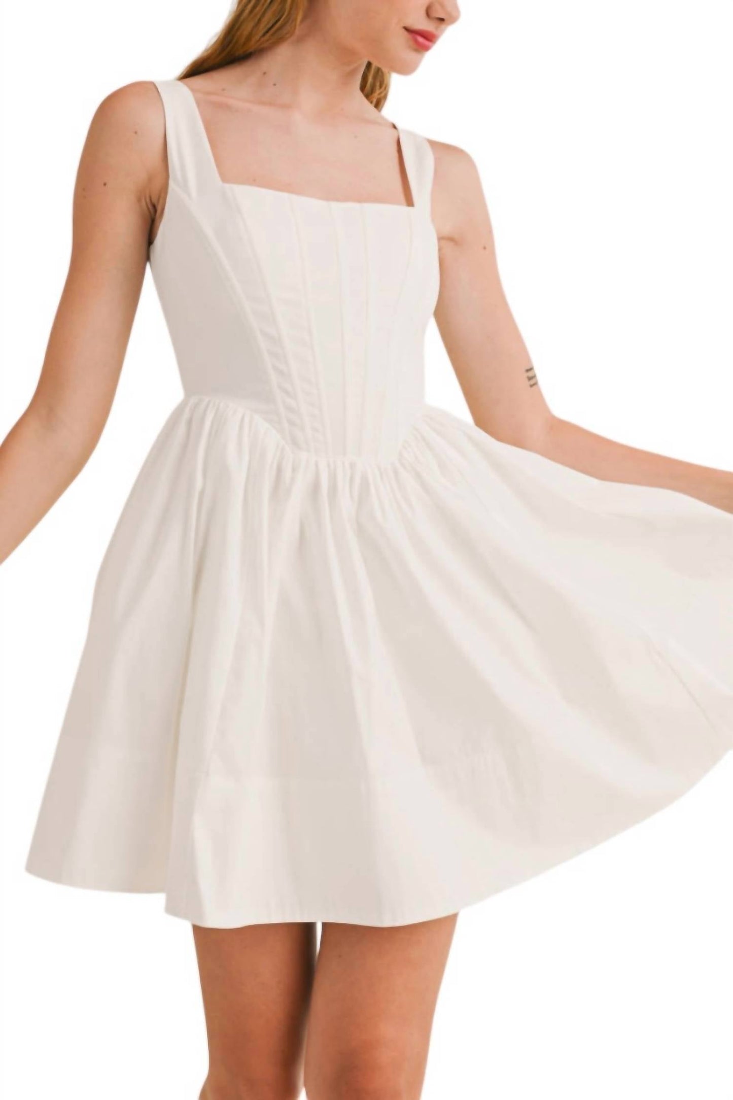 Reset By Jane - Square Neck Corset Dress