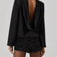 Astr - Bethwyn Satin Cowl Back Top