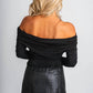 Edit By Nine - Studded Off The Shoulder Top
