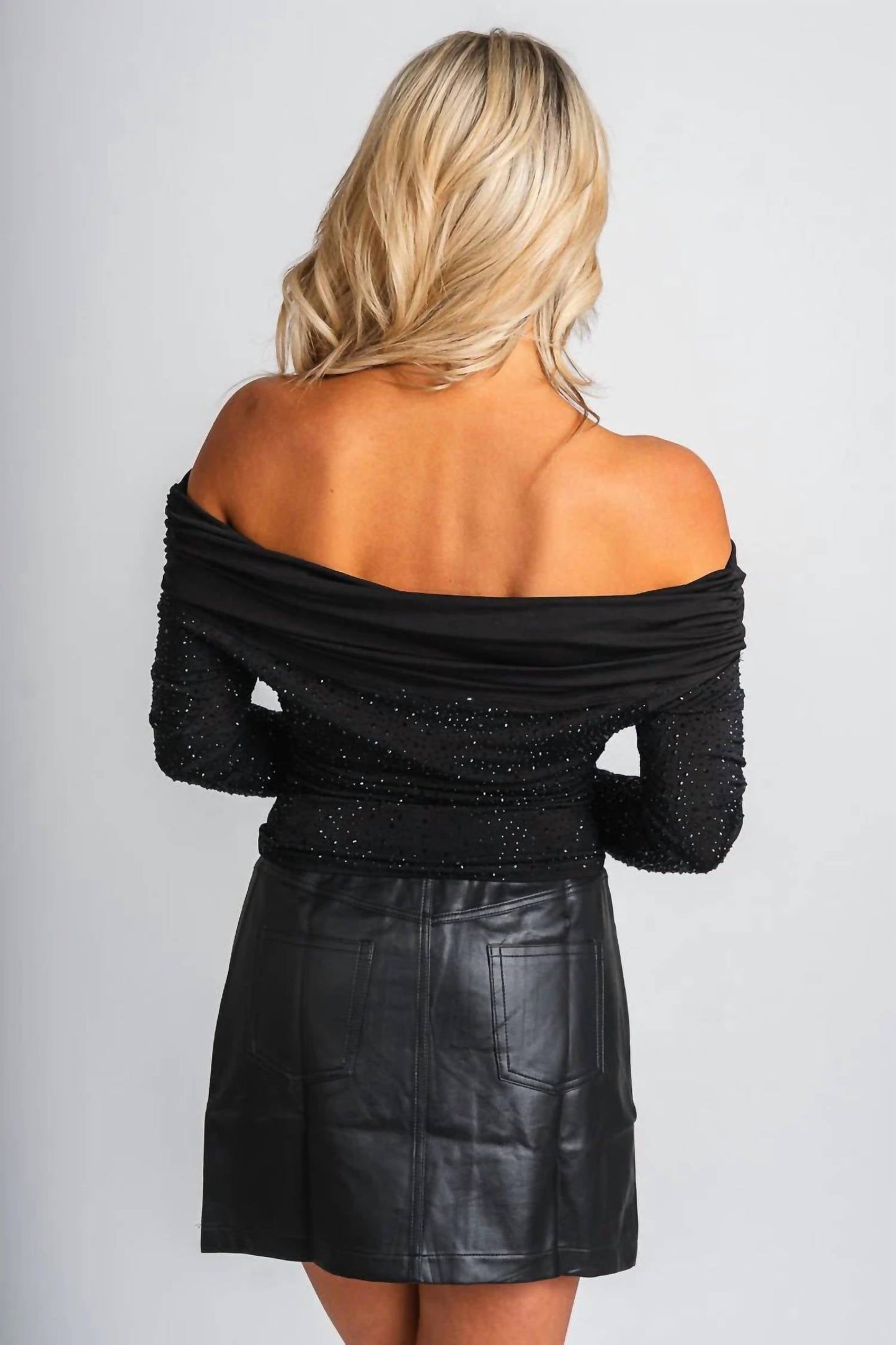 Edit By Nine - Studded Off The Shoulder Top