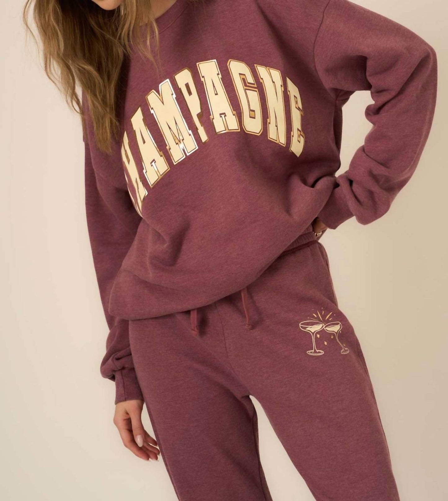 Project Social T - Champagne Long Sleeve Sweatshirt