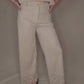 Allie Rose - Suede Laser Cut Wide Leg Pants