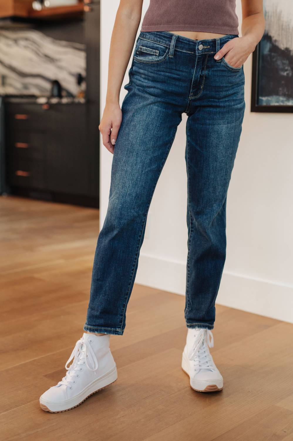 Judy Blue - Non Distressed Boyfriend Jeans