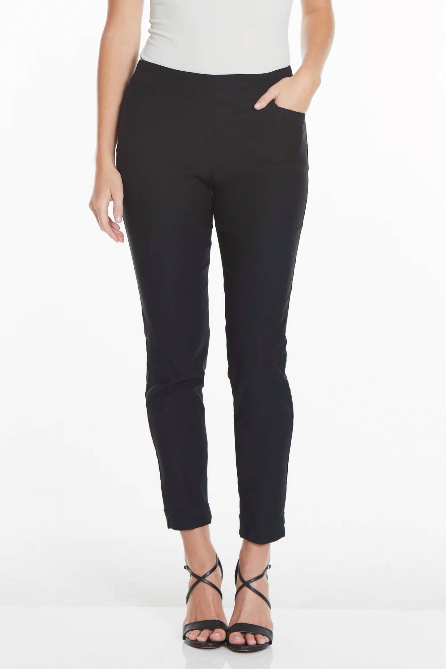 Slimsation By Multiples - Pull On Ankle Pants