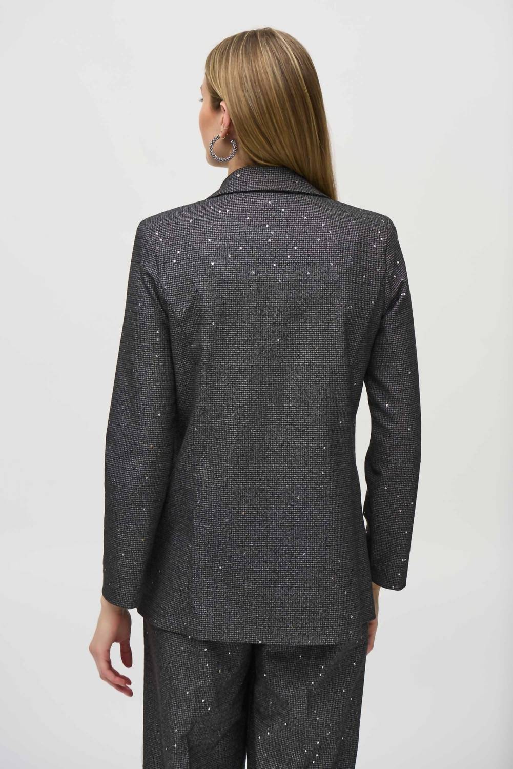 Joseph Ribkoff - Sequined Houndstooth Blazer