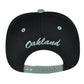 Black Eagles Oakland Football Black Two Toned Snapback Gray Flat Bill Hat Cap