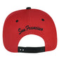 Black Eagles San Francisco Cali Football Red Snapback Black Flat Bill Hat Cap