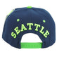 Seattle Seahawks Theme Football City Flat Bill Adjustable Helmet Adults Hat Cap