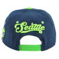 Seattle Seahawks Theme Football City Flat Bill Adjustable Helmet Stripes Hat Cap