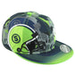 Seattle Seahawks Theme Football City Flat Bill Adjustable Helmet Bicolor Hat Cap