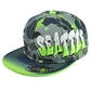 Seattle Seahawks Theme Football City Flat Bill Adjustable Helmet Bicolor Hat Cap