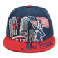New England Patriots Theme Football City Flat Bill Adjustable Adults Hat Cap