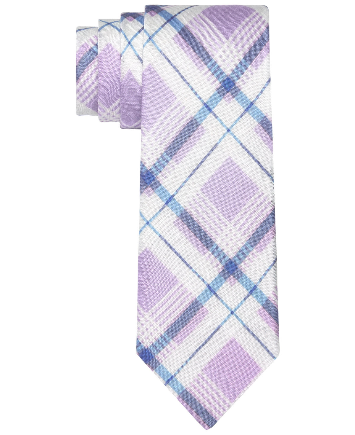 tommy-hilfiger-mens-robert-slim-plaid-linen-tie