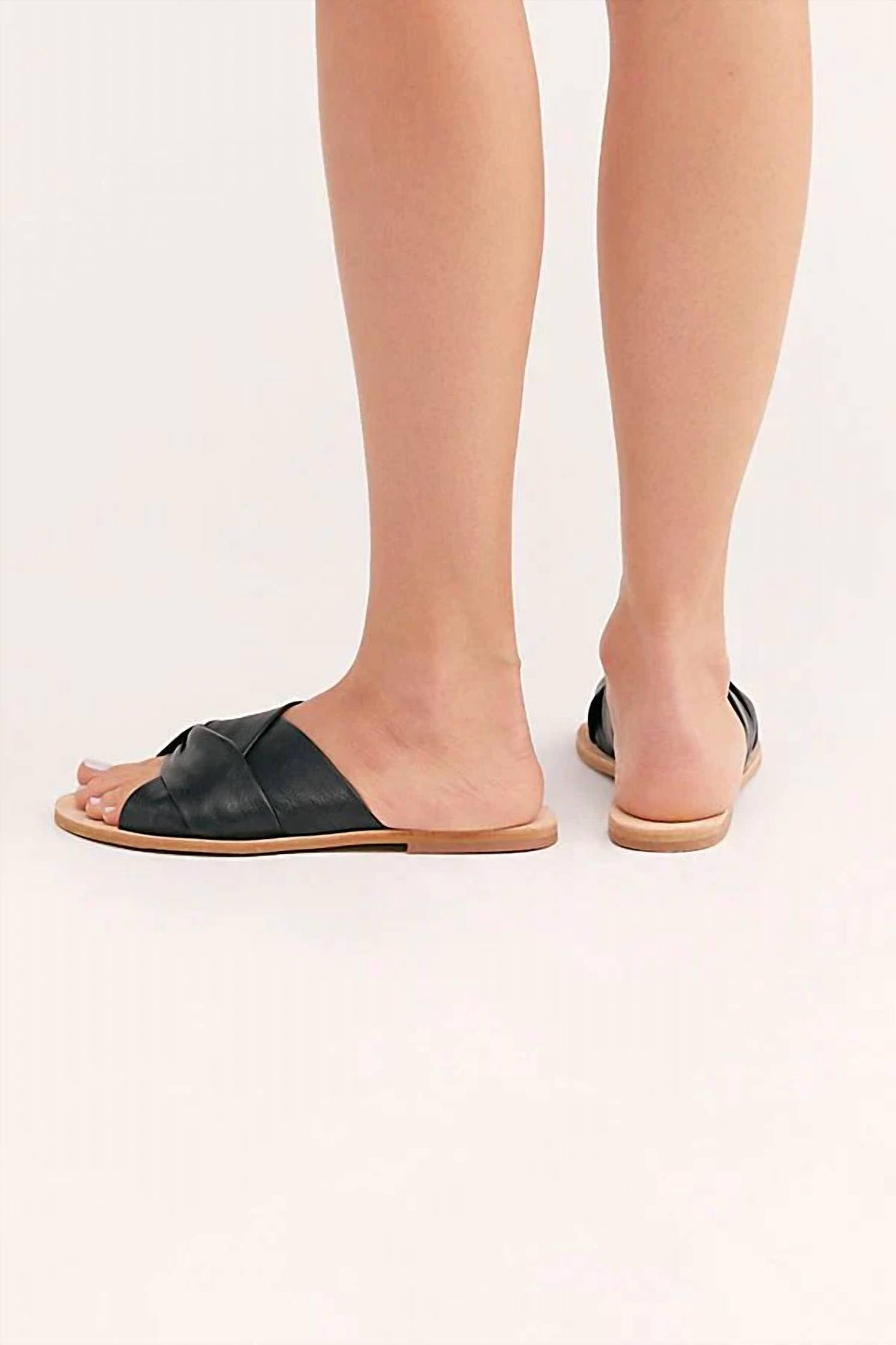 Free People - Women's Leather Crisscross Rio Vista Slides