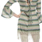 A'Reve - Back Lace Up Fringe Tunic Top